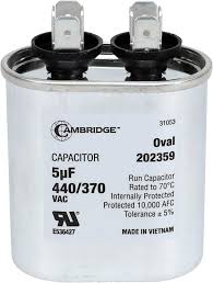 AIRPRO 20+5UF 5% OVAL RUN CAPACITOR APP-CAP-20/5/440