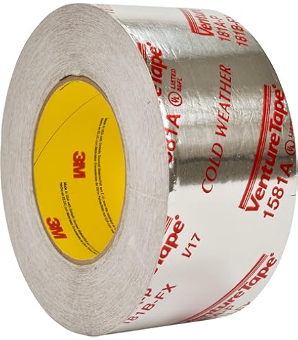SILVER TAPE FASSON 3" THREADED