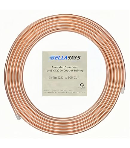 3/4" SEAMLESS COPPER COIL 50FT