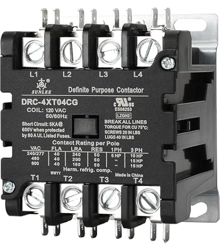 40 AMP 3 POLE 120 VOLT CONTACTOR SE3708M