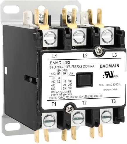 40 AMP 3 POLE 240 VOLT CONTACTOR SE3709M