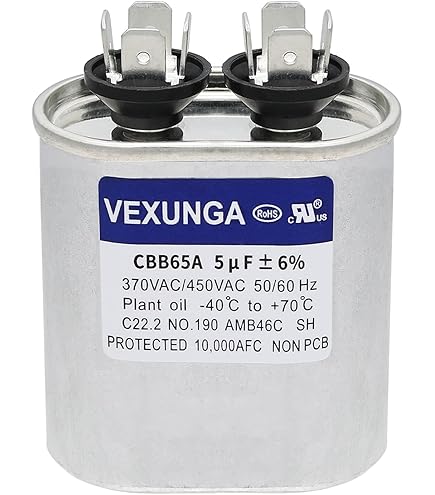 Air Pro 70+5uf+5% Dual Round Capacitor