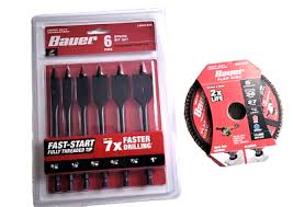 BAUER 6pc. SPADE BIT SET