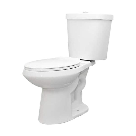 Glacier Bay 12" Rough In 2-Piece 1.1 GPF/1.6 GPF Dual Flush Elongated White, Seat Included