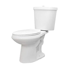 Glacier Bay 12" Rough In 2-Piece 1.1 GPF/1.6 GPF Dual Flush Elongated White, Seat Included