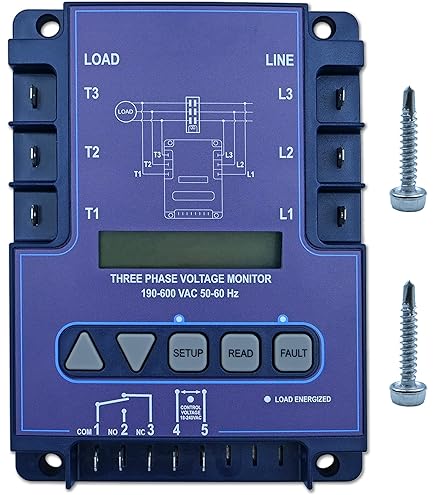 PROGRAMMABLE 3 PHASE LINE VOLTAGE MONITOR